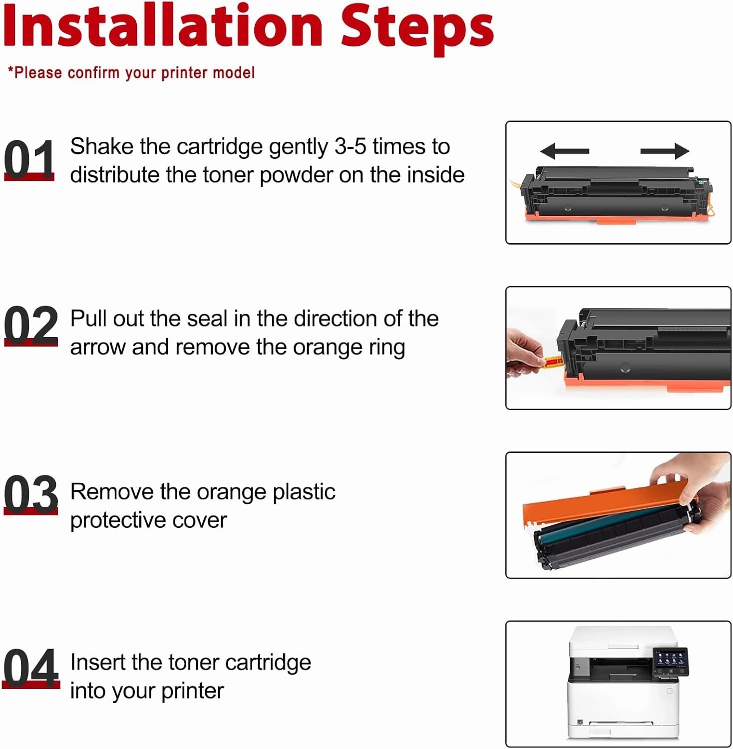 067 067H Toner Cartridge Set Replacement for Canon Cartridge 067 067H Work with Color imageCLASS LBP633Cdw LBP632Cdw MF654Cdw MF653Cdw MF656Cdw Printer Toner - 067 4PK