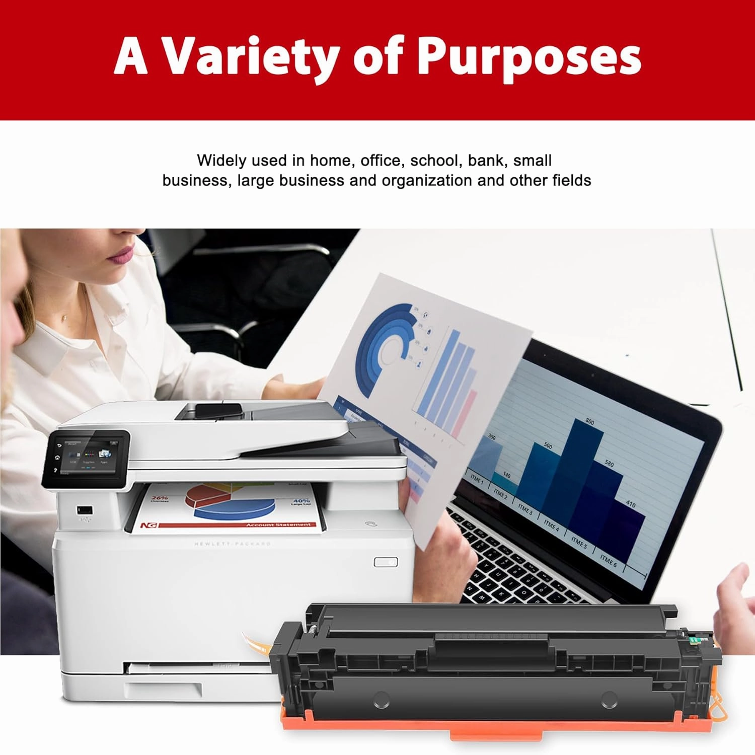 067 067H Toner Cartridge Set Replacement for Canon Cartridge 067 067H Work with Color imageCLASS LBP633Cdw LBP632Cdw MF654Cdw MF653Cdw MF656Cdw Printer Toner - 067 4PK