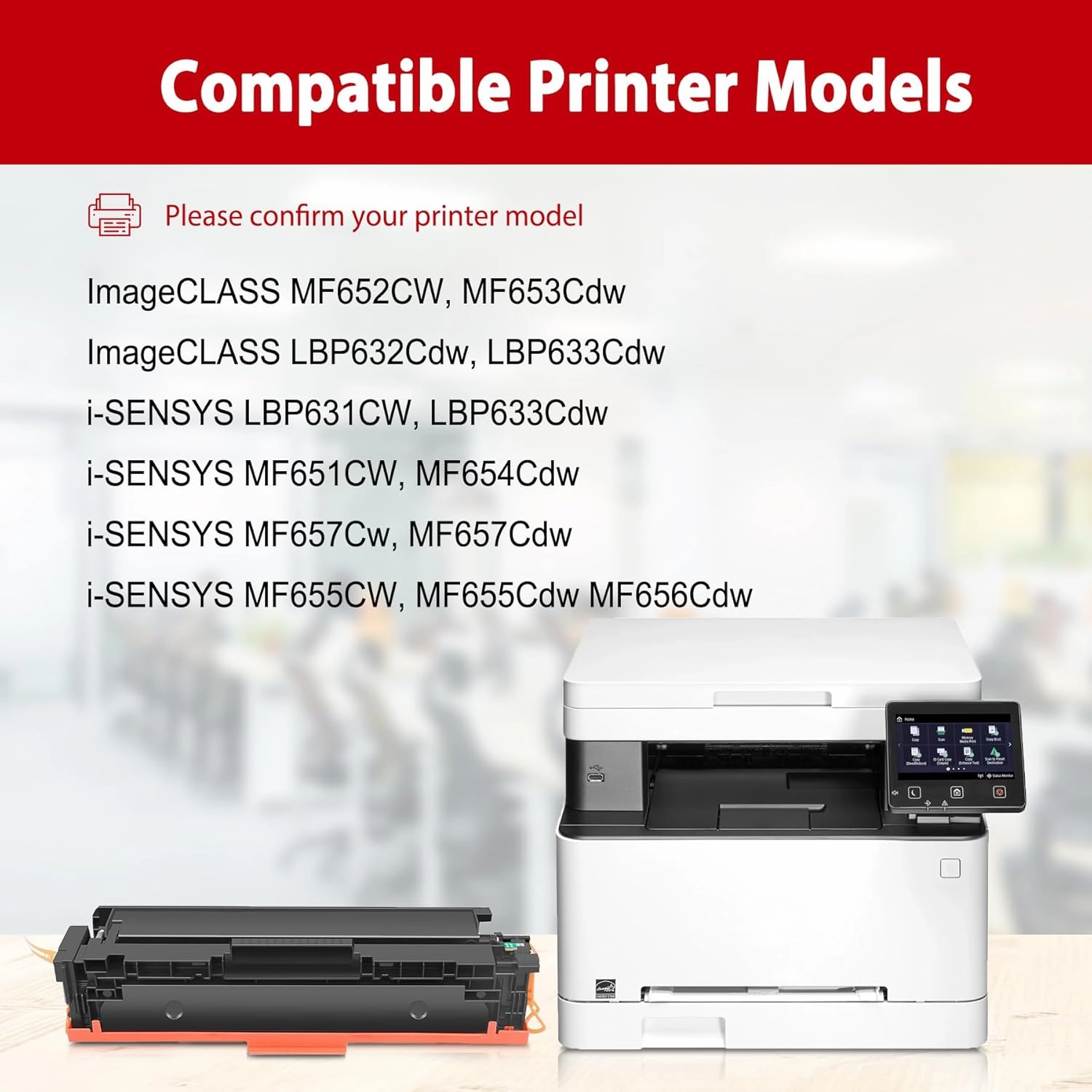 067 067H Toner Cartridge Set Replacement for Canon Cartridge 067 067H Work with Color imageCLASS LBP633Cdw LBP632Cdw MF654Cdw MF653Cdw MF656Cdw Printer Toner - 067 4PK