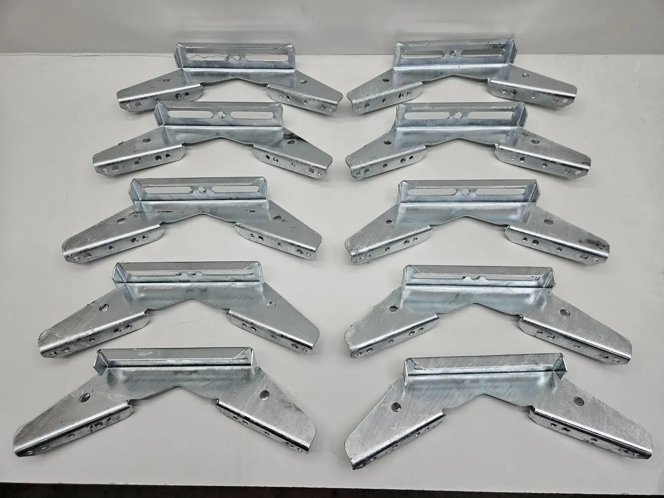 (10) Pontoon Trailer V Wing Brackets Bunk Bolster Boat Pontoon V Wing Brackets