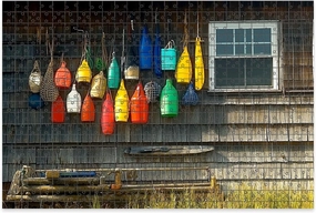 1000 Piece Jigsaw Puzzle Game, Colorful Lobster Traps Buoys Fishermans hut Large Puzzle Artwork for Adults Teens Challenging Puzzle Game Nights Toy Gift