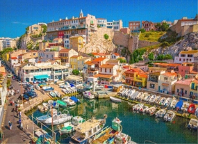 1000 Piece Jigsaw Puzzles for Adults The Vallon Des Auffes Fishing Haven Small Old Houses Marseilles FranceDifficult Challenging Puzzle Game Children Gift Preschool Toys|Puzzle for Home Decoration