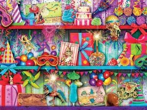 1000pcs Puzzle for Adults Fantasy Toy Shop Safe Wooden Hi Definition Printing Beautiful Drawings Spend The Winter Vacation and Beautiful Christmas Colorful Puzzle Gift for Women 29.5x19.7 Inch