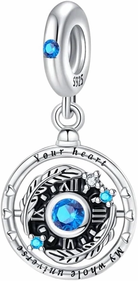 100% 925 Sterling Silver Red Bow Telephone Retro Pocket Watch Charms Beads Fit Qikaola 925 Original Bracelets Diy Jewelry
