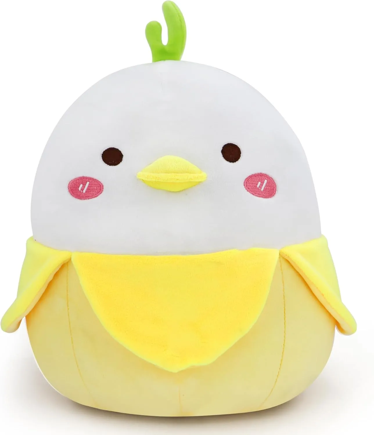 11inch Banana Animal Plush, Stuffed Animals Kawaii Pillow, Gifts for Kids Girls Boys (Duck, 11IN), Yellow