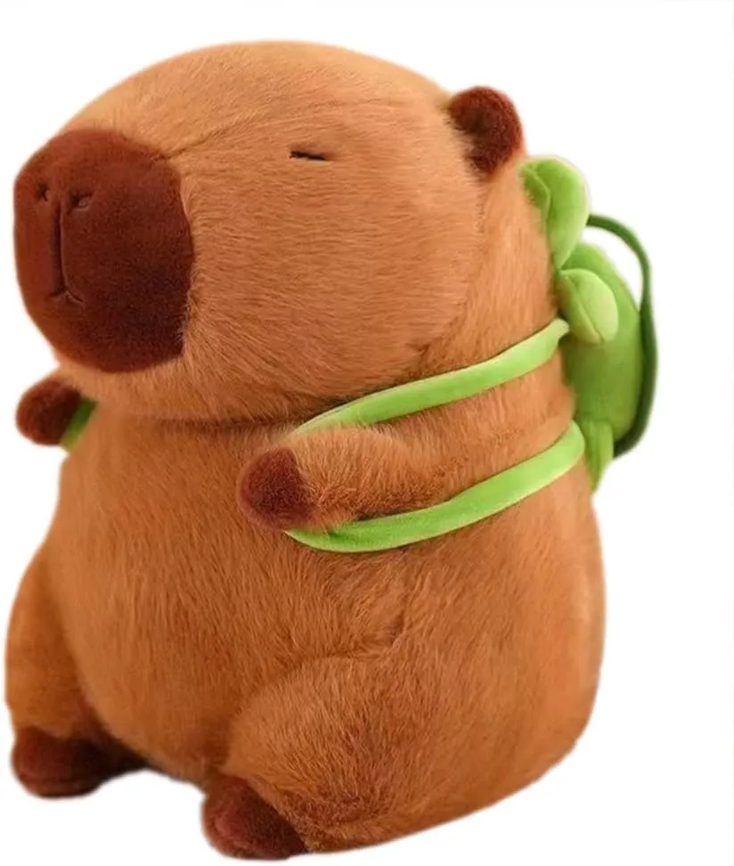 12-Inch Capybara Plush Toy Costume Cute Capybara Ultra-Soft Stuffed Animal for Children, Multi-Use Cuddly Pillow & Birthday Graduation Easter Gift for Boys and Girls(Turtle)