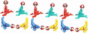 12pcs Wind-up Seal Toys with Design Adorable Clockwork Animal Models for Boy Girl Parties Decorative Props Encourages Crawling Walking Fun for All Ages Random Color