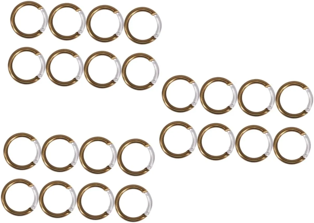 16 Pcs Camping Button Outdoor Camping Accessories Aluminum Carabiner Sport Accessories Car Key Carabiner