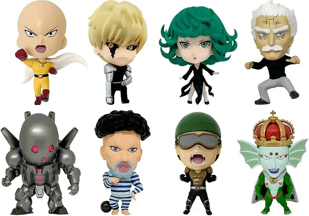 16D Trading Figure Collection, One Punch Man Vol. 2, Non-scale, PVC, Pre-painted Complete Trading Figure, Box of 8