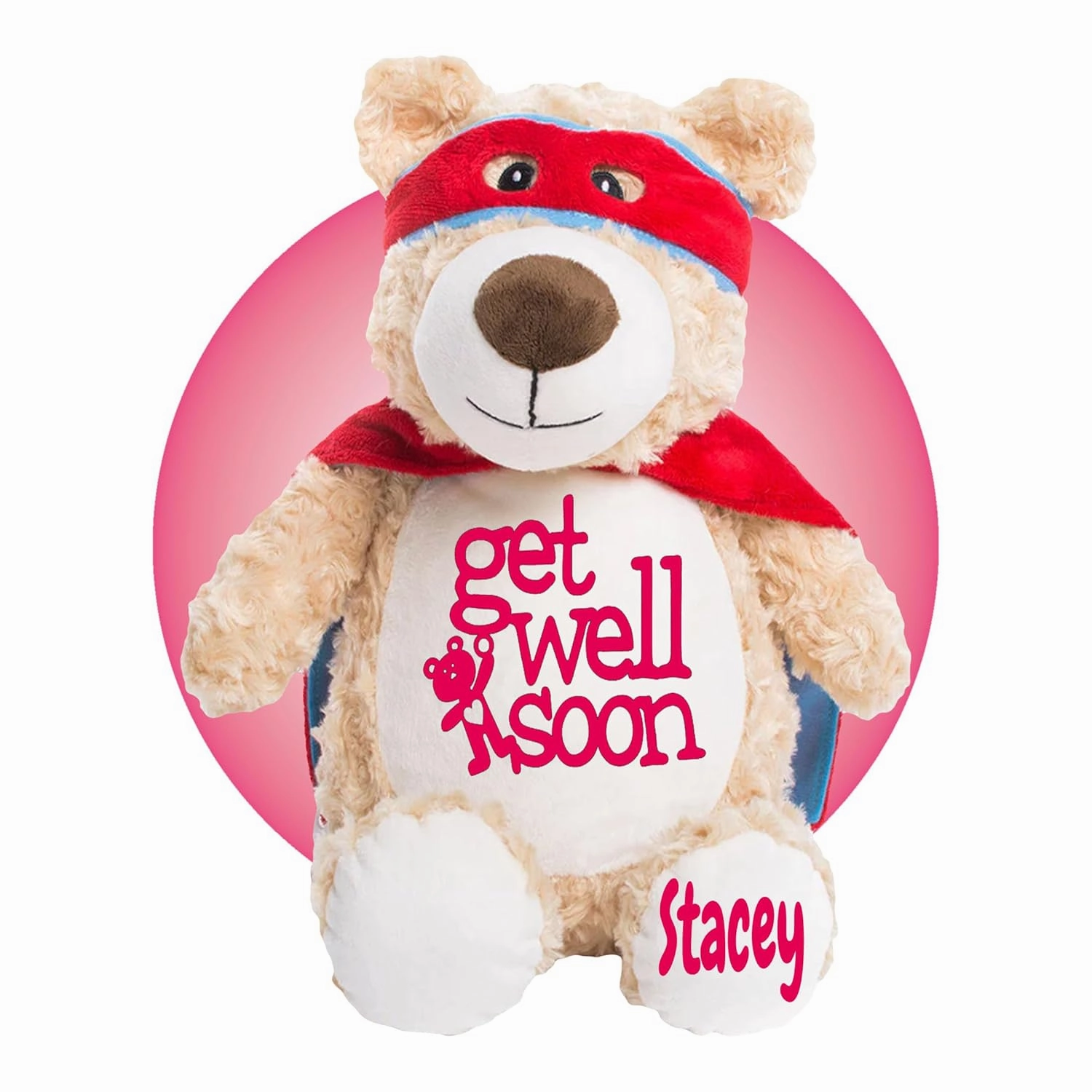 17" Large Personalized Get Well Soon Stuffed Animal for Kids - Get Well Soon Teddy Bear - Surgery Gift for Kids - Get Well Soon Plush Toy - After Surgery Gifts for Teens by Kikilishop
