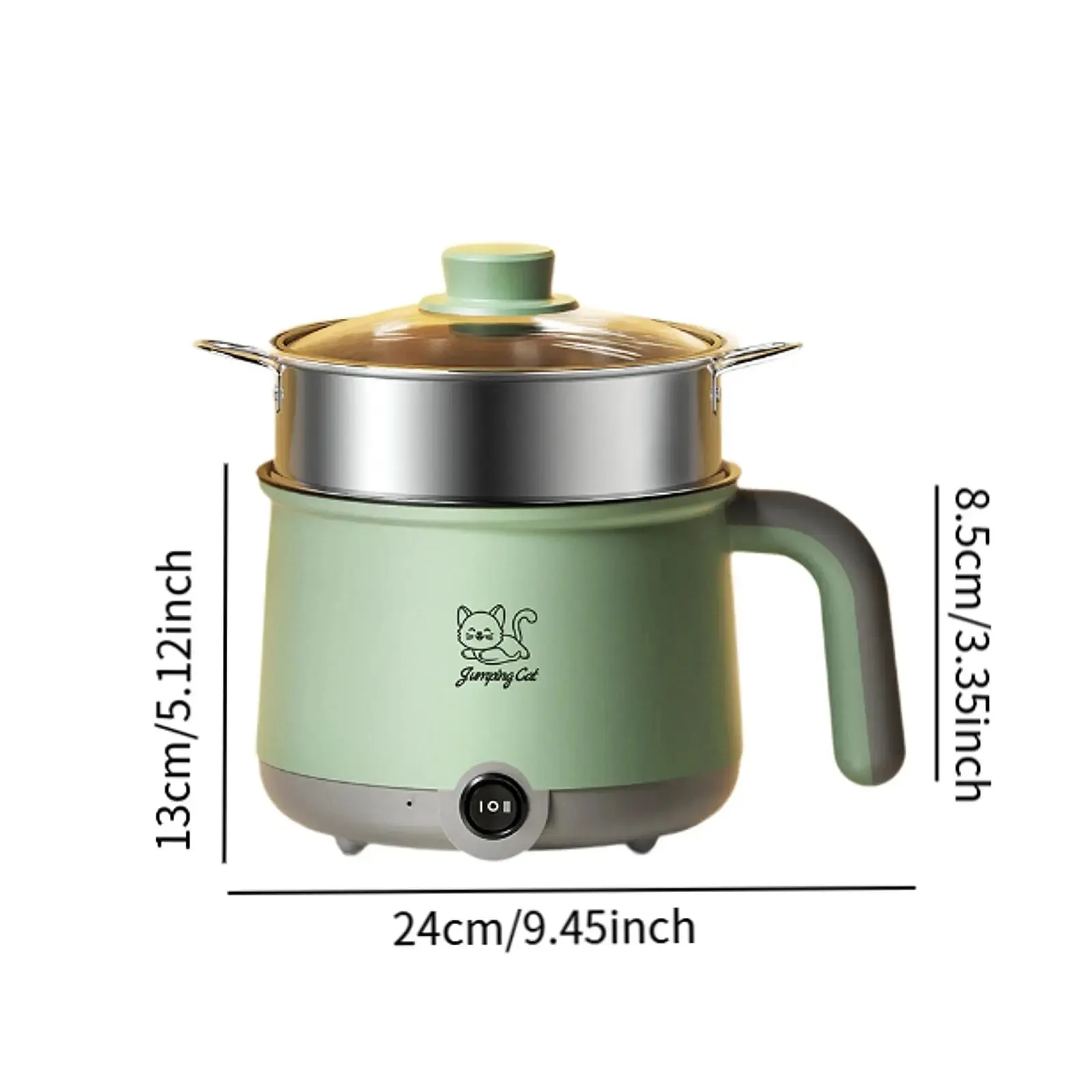 1.8L Electric Hot Pot with Steamer