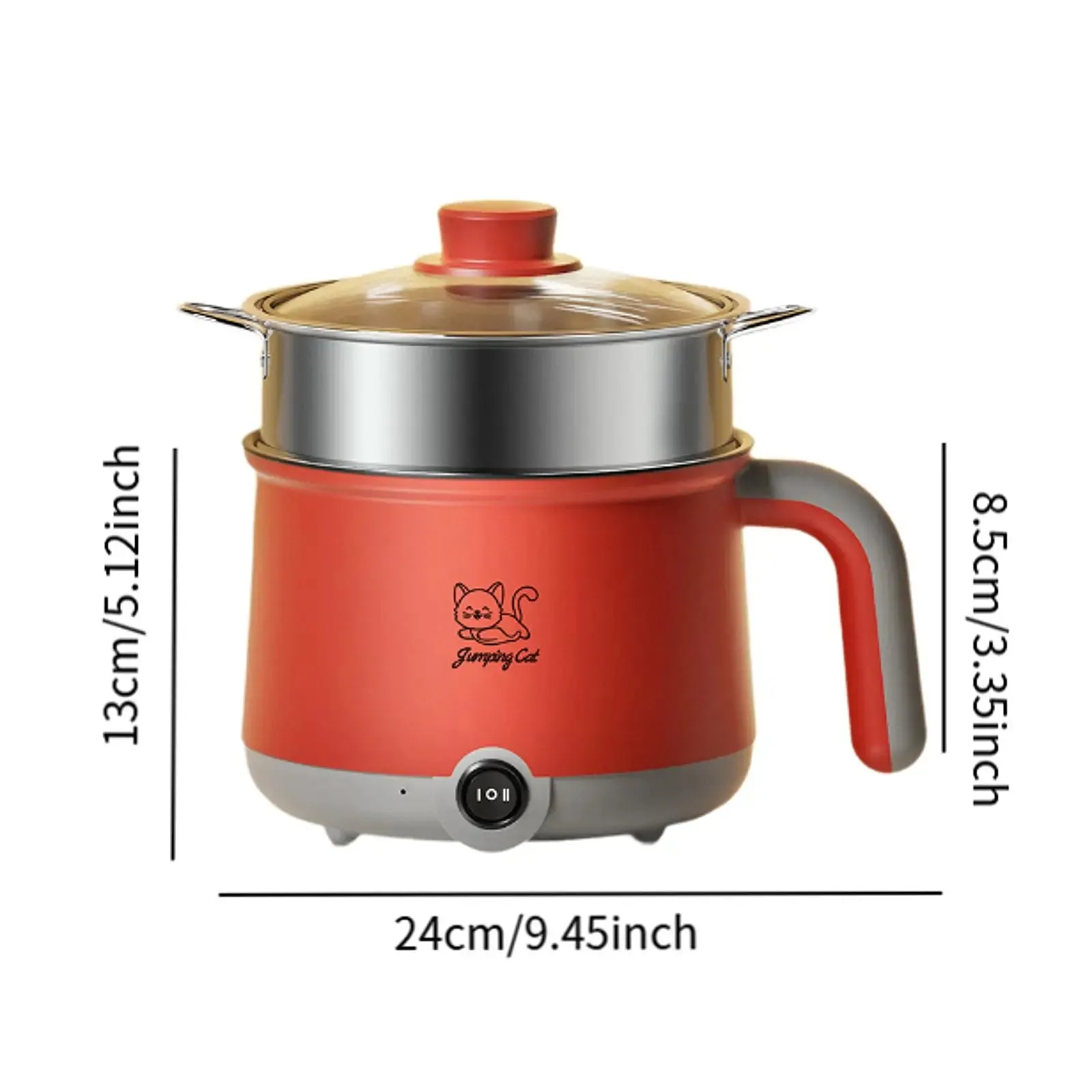 1.8L Electric Hot Pot with Steamer