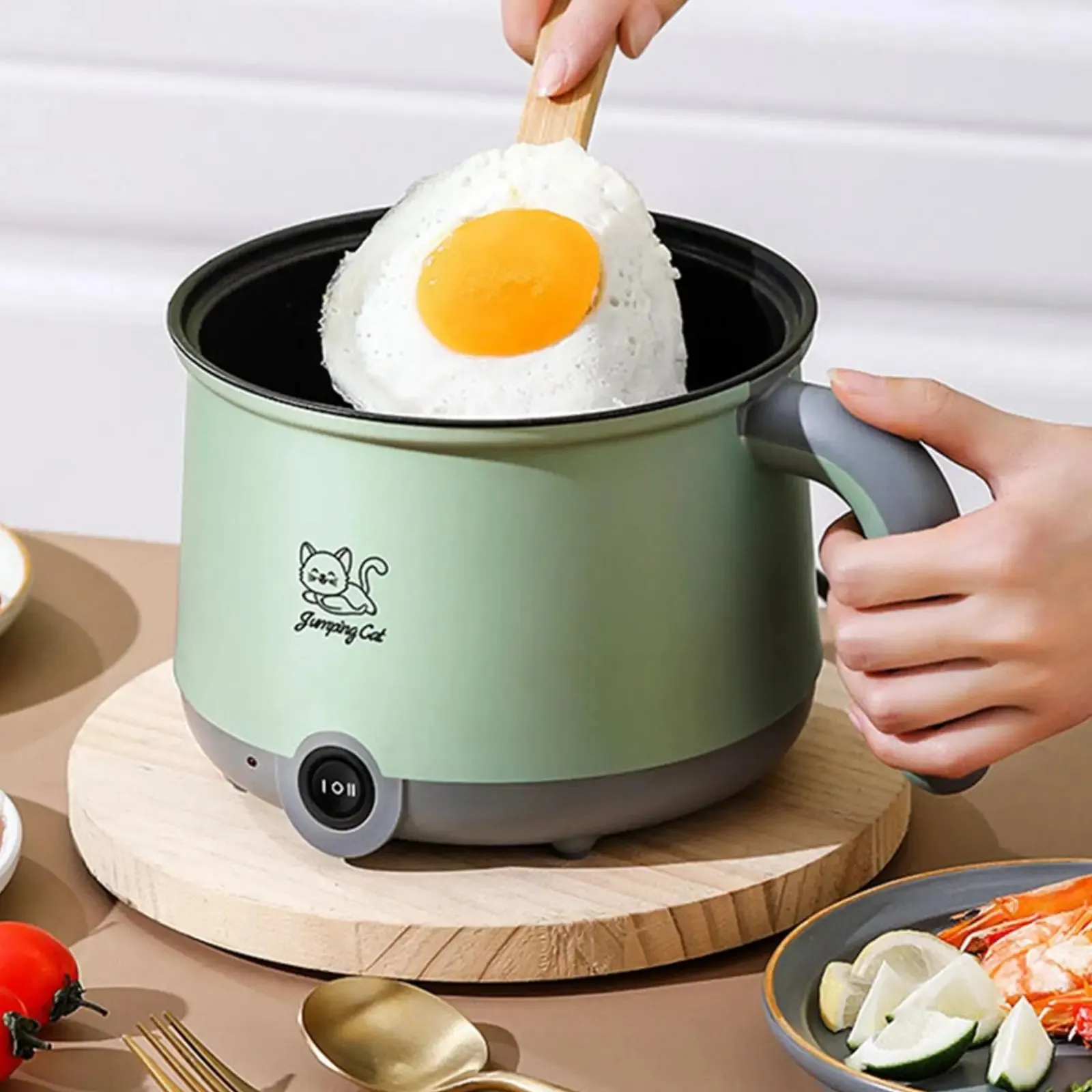 1.8L Electric Hot Pot with Steamer