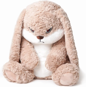 19.6 inch Bunny Stuffed Animals, Soft & Cute Rabbit Plush Toys, Grumpy Bunny Plush, Rabbit Stuffed Animal, Perfect for a Gift (Brown)