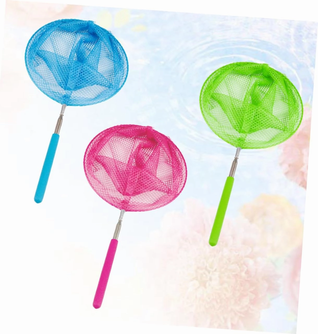 1pc Nets for Catching Foldable Fish Net Cast Small Crab Aquarium Nets Colorful Fishing Net Landing