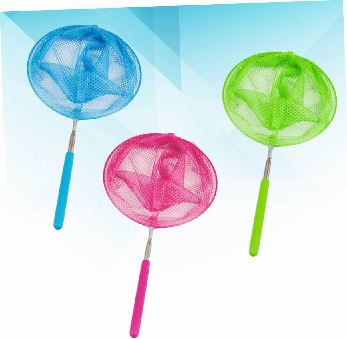 1pc Nets for Catching Foldable Fish Net Cast Small Crab Aquarium Nets Colorful Fishing Net Landing