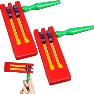 2 Pcs Wooden Traditional Matraca Toy Matraca Toys for Kids Noisemaker Toys Wood Ratchet Sound Toys Instruments Matraca Toys Wooden Noise Maker Matraca Toy Matracas