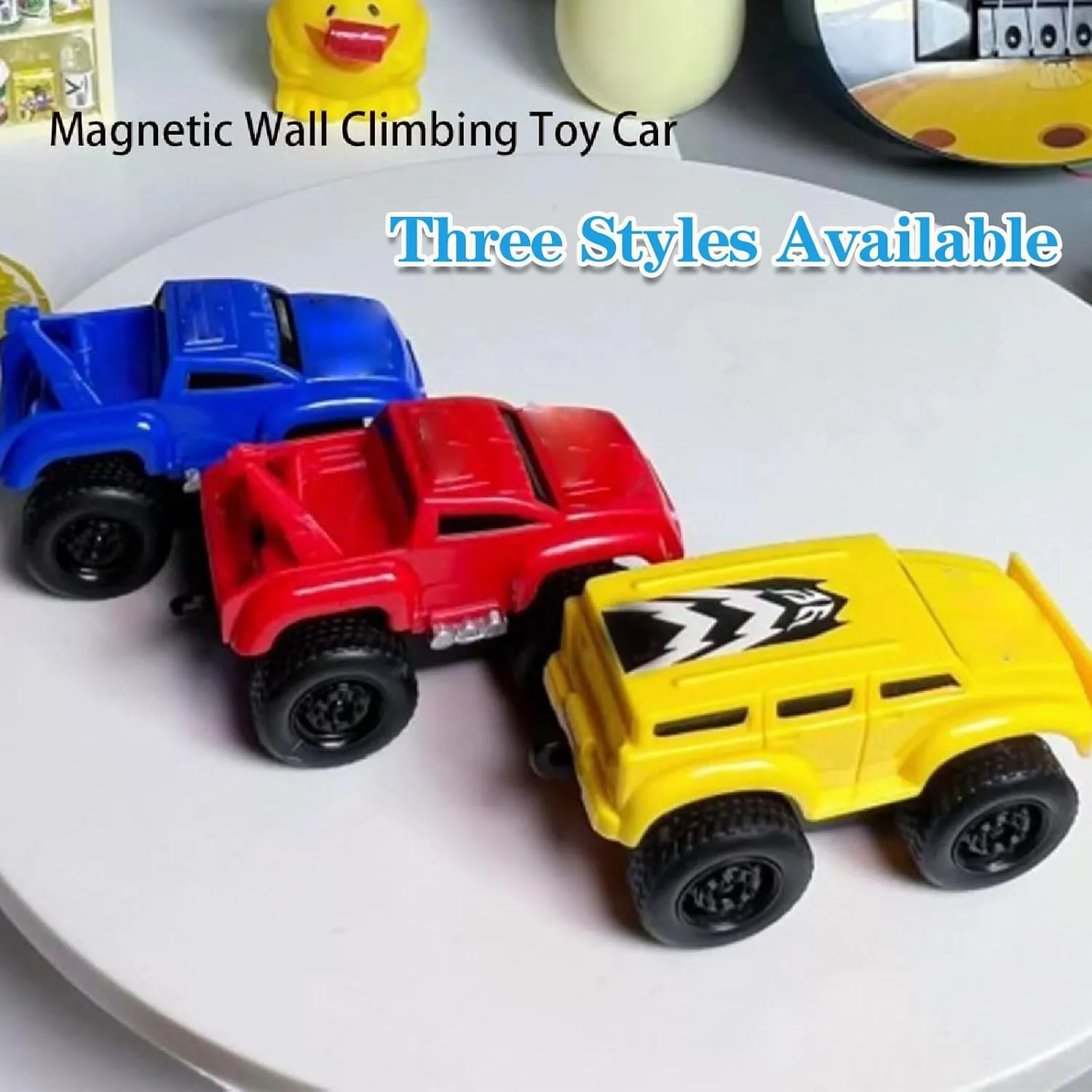 2025 New Magnetic Wall Climbing Toy Car, 2025 New Inertial Magnetic Levitation Car Toy, Educational Decompression Anti-Gravity Toy Car, That Drive on Walls and Ceiling (E)