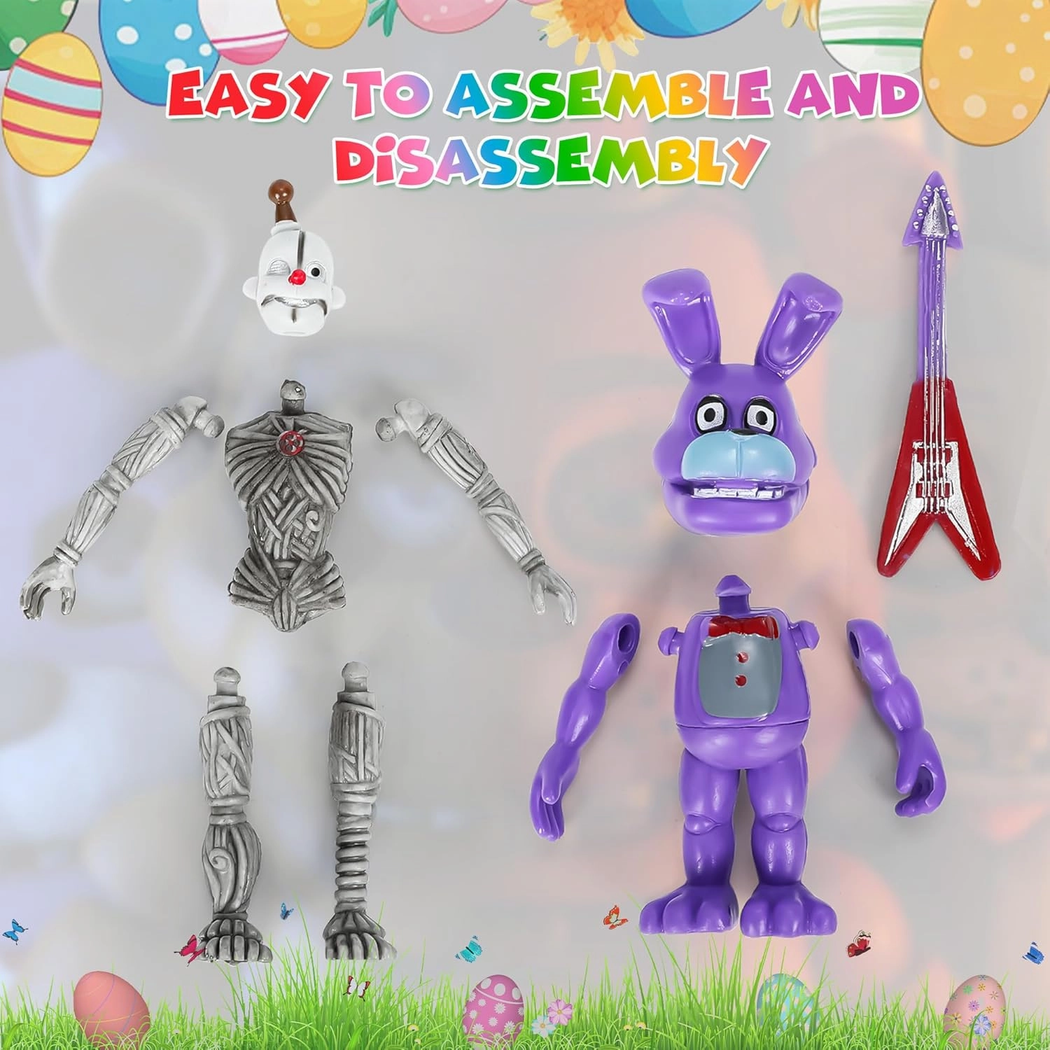 24 Pack Action Figures Set, 4 Inch Horror Game Character Movable Joints Collectible Toys Set for Video Games Fans Boys, Girls, Kids & Adults