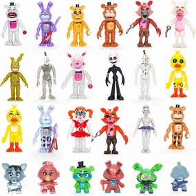 24 Pack Action Figures Set, 4 Inch Horror Game Character Movable Joints Collectible Toys Set for Video Games Fans Boys, Girls, Kids & Adults