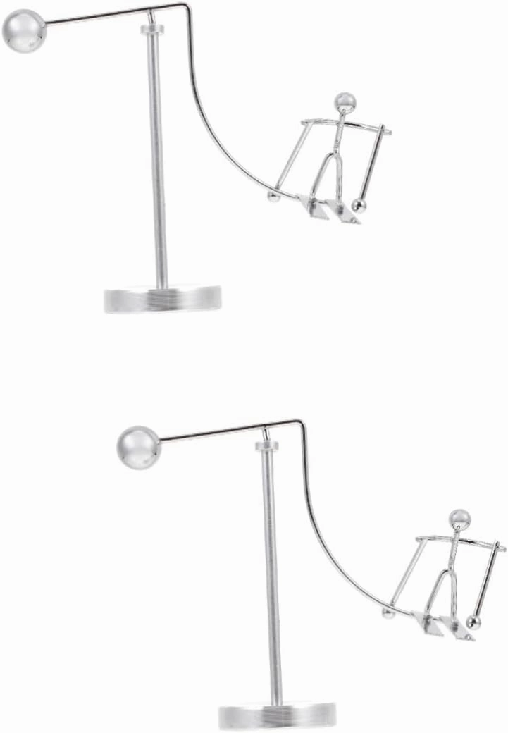 2pcs Skiing Man Balancing Tumbler Toy Fun Desktop Decoration for Science Enthusiasts Engaging for Colleagues and Friends Demonstration Ornament