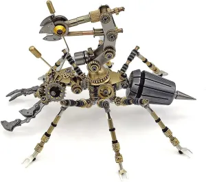 3D Metal Puzzle Ants Assembly Model, Steampunk Mechanical Toy, 400pcs DIY Metal 3D Puzzle Crafts Ornaments for Adults