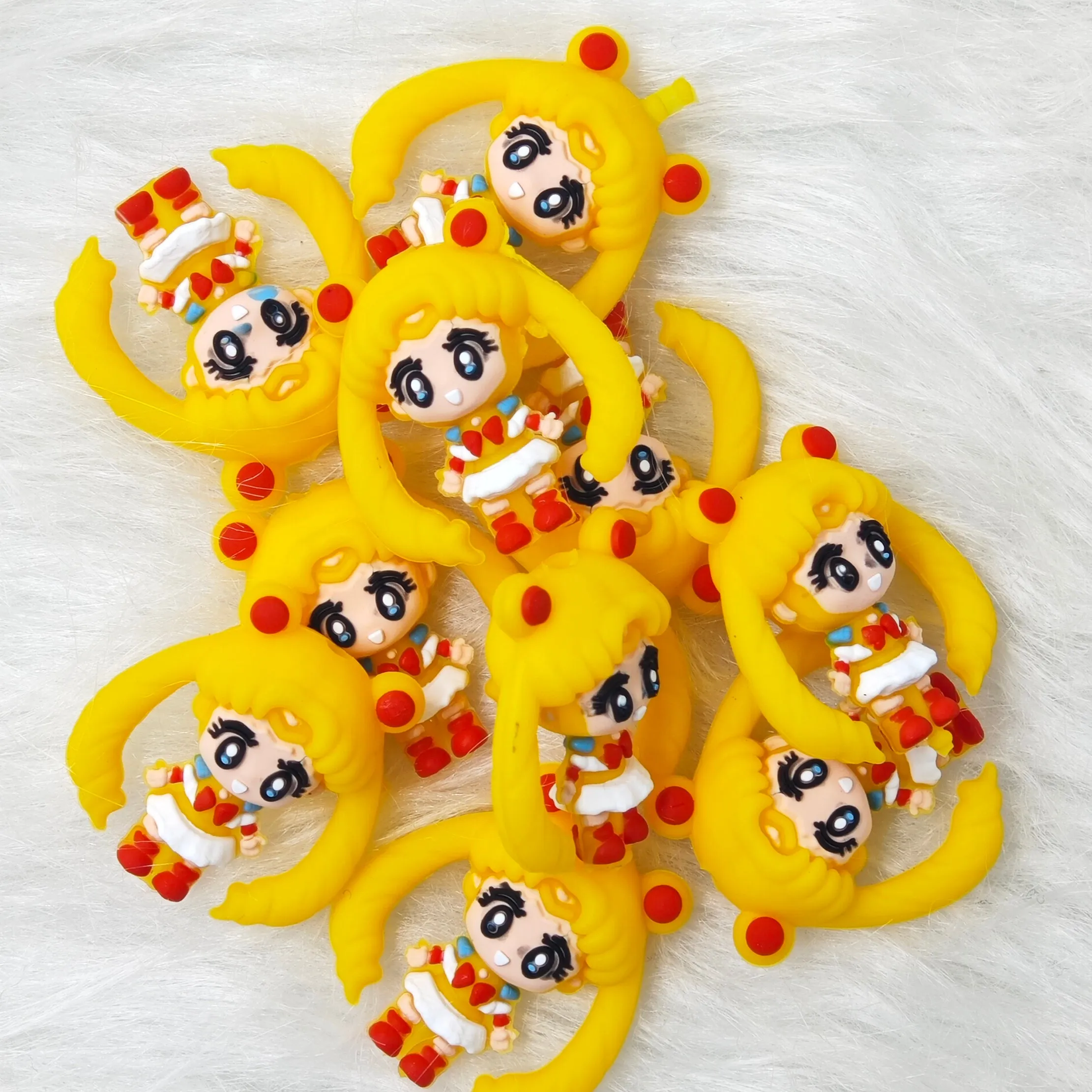 3D Sailor moon Silicone Focal Beads Wholesale, character Focal Beads