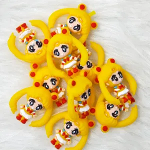 3D Sailor moon Silicone Focal Beads Wholesale, character Focal Beads