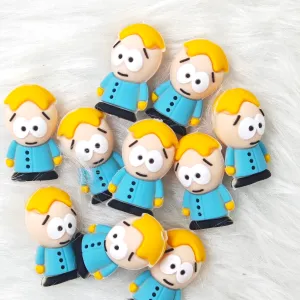3D Southern Park Boy Silicone Focal Beads Wholesale, Character Focal Beads