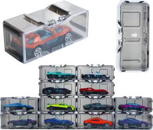 40 Pcs 1/64 Toy Car Display Organizer Storage Case for Hot Wheels Car,for Model and Matchbox Car,Clear Acrylic Dustproof Hot Toy Wheels Display Case