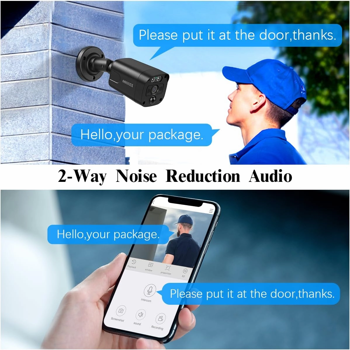 4K/8.0 Megapixel & 130° Ultra Wide-Angle 2-Way Audio PoE Outdoor Home Security Camera System Wired Outdoor Video Surveillance IP Cameras System DVR Set