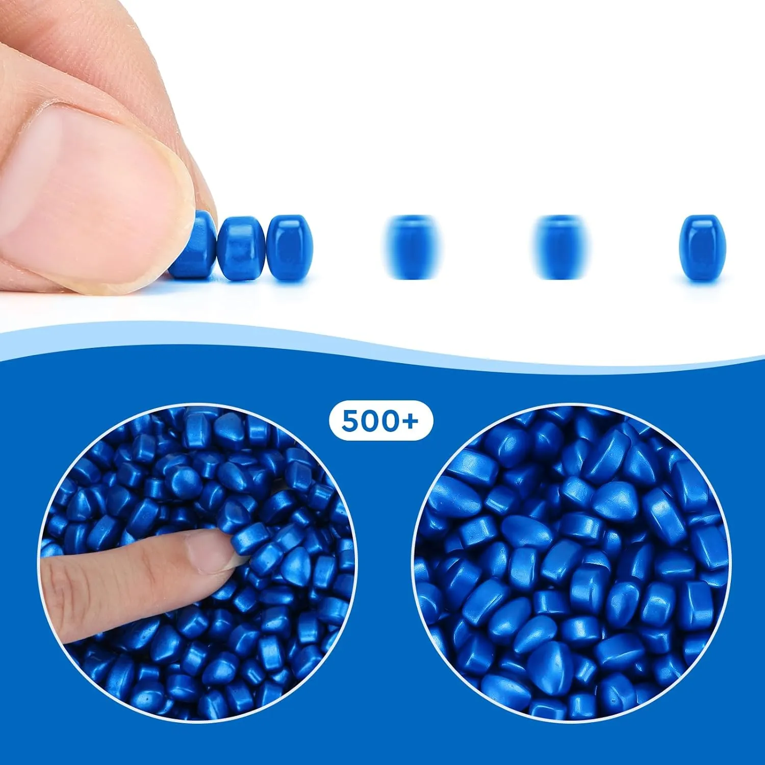 500  Original Ferrite Putty Blue, Fidget Toy Ferrite Stones for Stress Relief, Sensory Toy for Adults & Teens 14 , Holiday Stocking Stuffer, Ferrite Rocks Fidget Present for Office