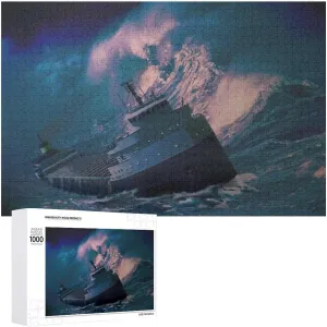 500 Pieces Puzzles for Adults - Fishing Boats Puzzle Game Wonderful Puzzle Great Gifts Educational Toy