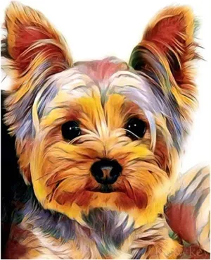 500 Pieces Wooden Jigsaw Puzzles Floor Props Yorkshire Terrier Dog Challenge Educational Puzzle Decompressing Toy Games for Kids/Adults Home Decor Animal Lover Gift