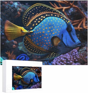 500 PCS Jigsaw Puzzle for Adults Wooden Challenging Puzzle Colorful Tropical Fish Custom Personalized Picture Puzzle for Adults & Kids Family Game Nights Wooden Puzzle, Style
