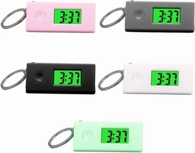 5Pcs Keychain Hanging Watches Luminous Portable Keychain Pocket Watch for Students Durable Material Lightweight Design for Backpacks and Lanyards