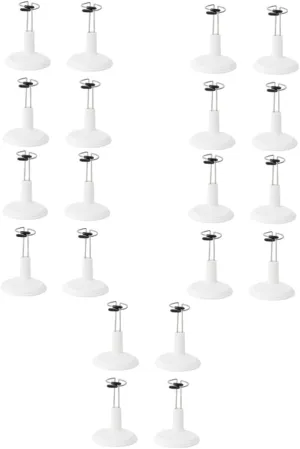 5sets Doll Display Stand Crochet Figurine Stands for Baby Dolls Action Figures Toys Stable Adjustable Support for Home Showcase 4pcs*5