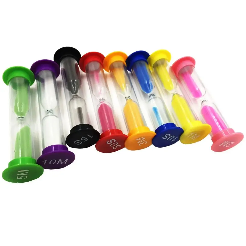 8-Pack Hourglass Timer Set Sand Clocks for Home & Kitchen