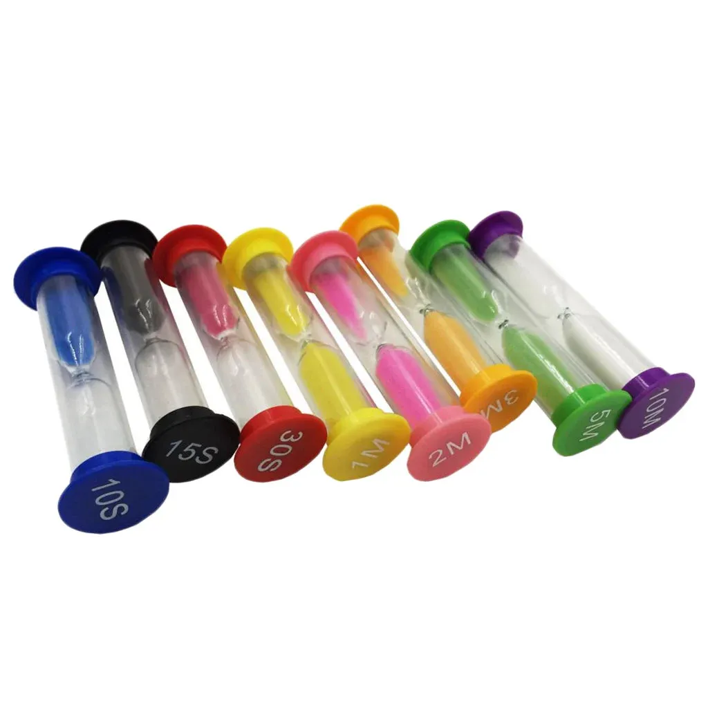 8-Pack Hourglass Timer Set Sand Clocks for Home & Kitchen