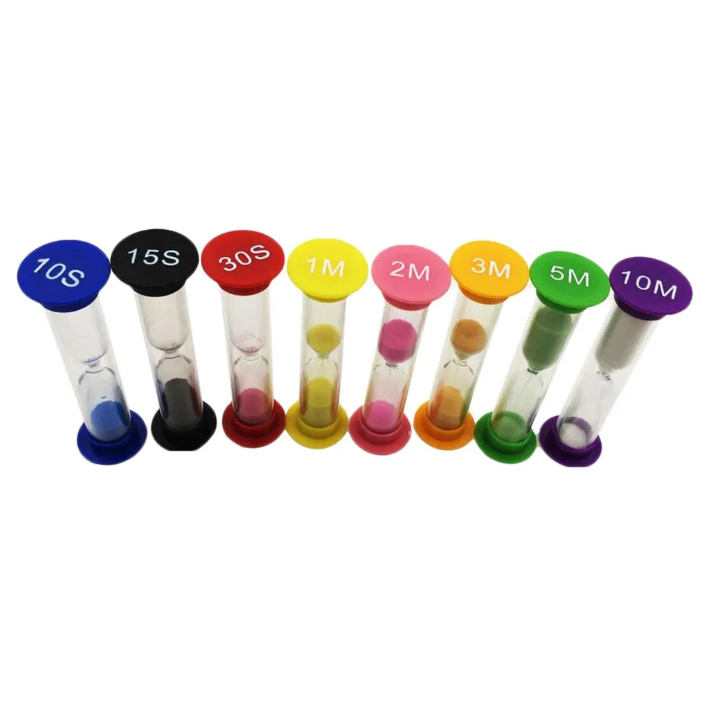 8-Pack Hourglass Timer Set Sand Clocks for Home & Kitchen