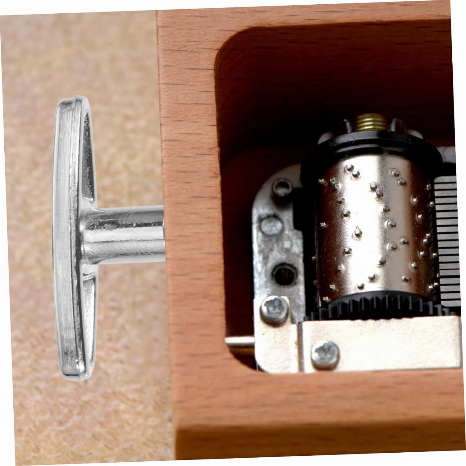 8pcs Music Box Knob Windup Jewelry Key Wind Clock Winder Bar Metal Winder Windup Jewelry Toy Key Musical Mechanism Key Winding Keys for Windup Winding Keys Replacement