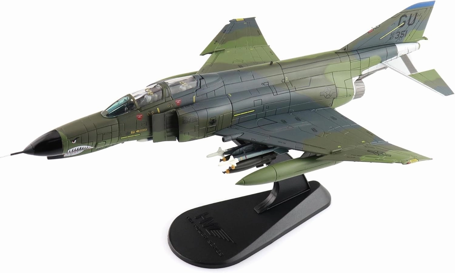 | 1:72 Scale Diecast Military Aircraft Replica | F-4E Phantom II 67-351,497th Squadron, South Korea,1985 | Model HA19061