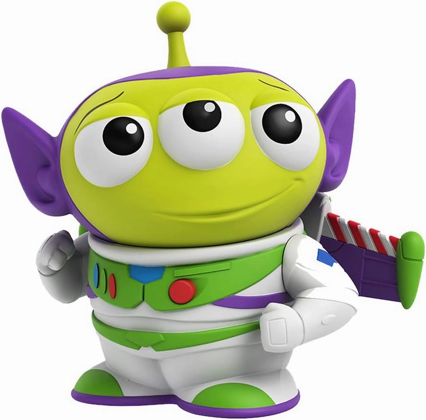 ​Pixar Alien Remix Character Figures 3-pack 3-inches, Mr. Incredible from The Incredibles, Buzz Lightyear from Toy Story and Merida from Brave, Retro fun Pizza Delivery Box Package for Ages 3 and Up
