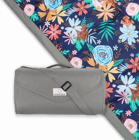 – Premium Outdoor Blanket | Picnic Blanket | 100% Polyester | Summer Beach Blanket | Water Resistant | Easy to Fold | Wipeable Material | Babies and Toddlers (Wild Flowers, 5x7)