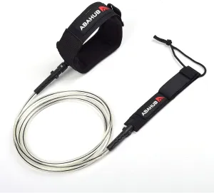Abahub Premium Surfboard Leash, 6/7/8/9/10 ft, Straight Surf Board Leashes, 6/7mm Legrope Strap for Shortboard, Longboard