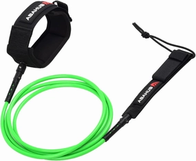 Abahub Premium Surfboard Leash, 6/7/8/9/10 ft, Straight Surf Board Leashes, 6/7mm Legrope Strap for Shortboard, Longboard
