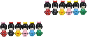 ABOOFAN 12 pcs Adorable Kimono Dolls Traditional Japanese Style Handicraft Home Decor for Collectors Girls and Doll Accessories for Bedroom Living Room Decorations