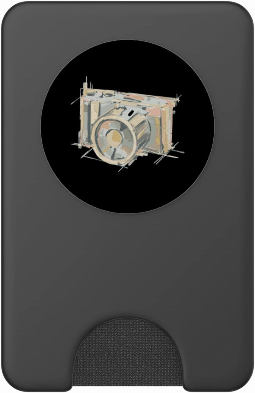 Abstract Vintage Camera Art PopSockets PopWallet for MagSafe