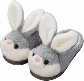 acdiac Bunny Slippers For Women, Plush Women's Rabbit Slippers Novelty Cozy Fuzzy fluffy homes Animal Slippers