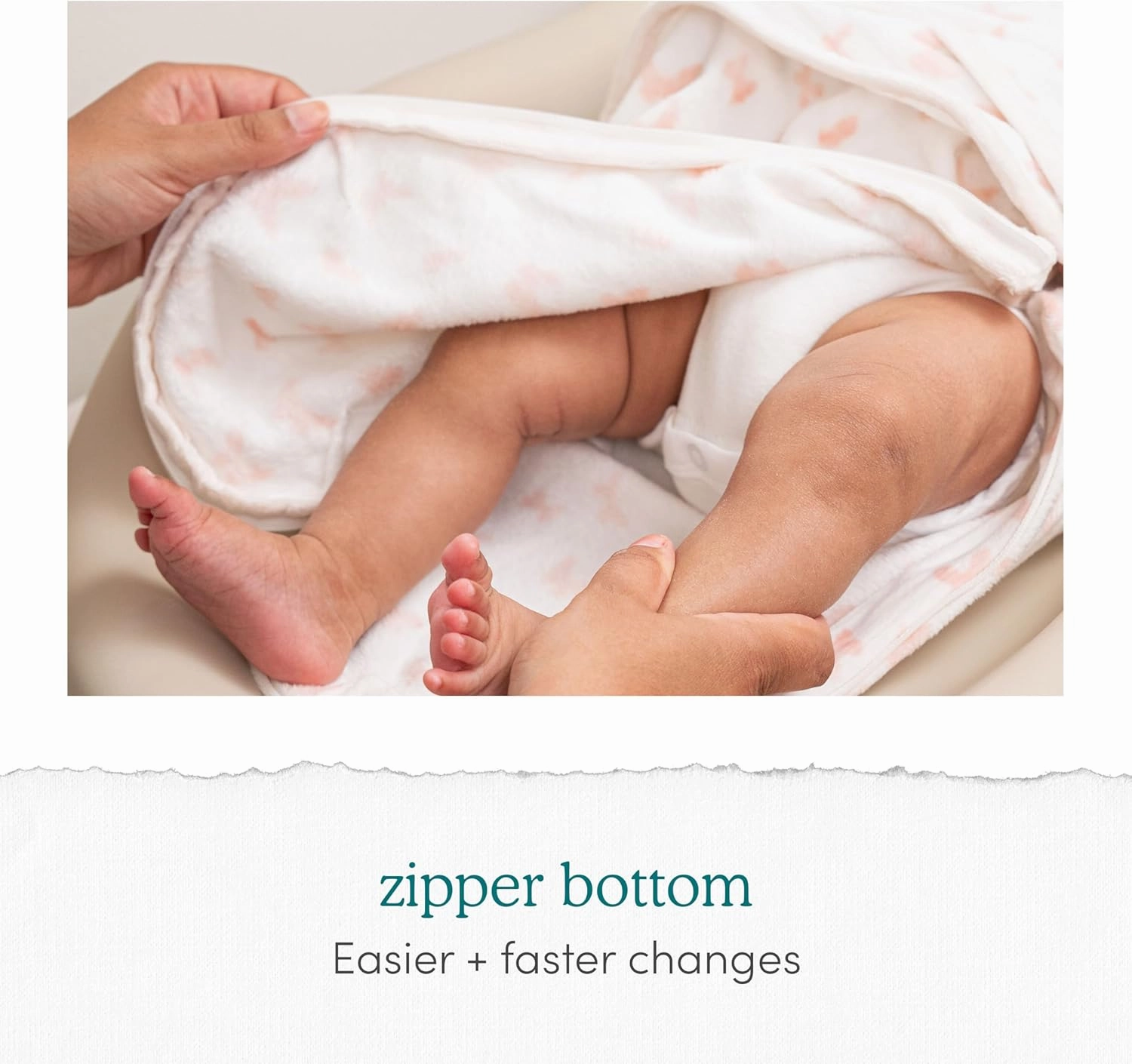 aden   anais Essentials Easy Swaddle Wrap Quick Change with Bottom Zipper, Snug Cotton Knit Baby Wrap Swaddle Blanket for Newborns, TOG 1.0, 3-Pack, Alphabet Animals, 0-3 Months, Small/Medium